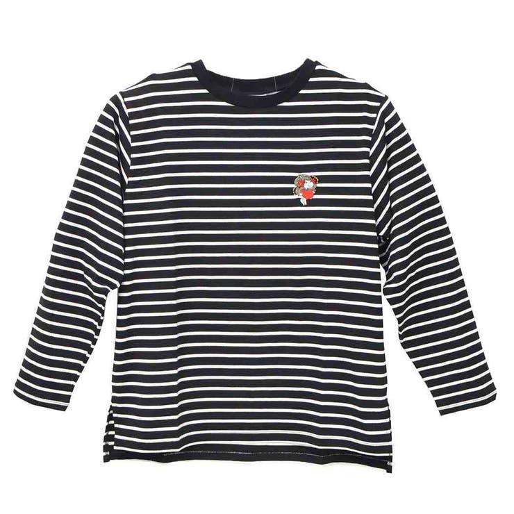 水森亜土 Tシャツ 刺繍ボーダーロンT | cinemacollection | 詳細画像1 