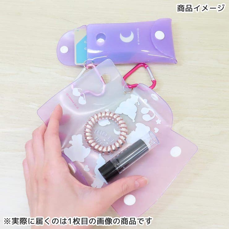 マイメロディ＆クロミ ミニポーチ ハートカラビナクリアマルチケースS | cinemacollection | 詳細画像3 