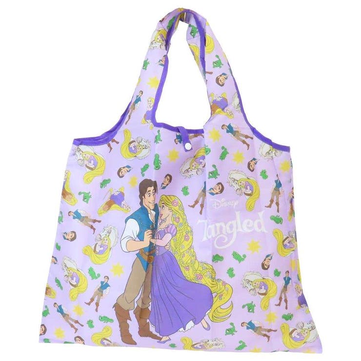 新品、未使用　ヨガマット　ラプンツェル柄オリジナルバスセット、エコバック 塔の上のラプンツェル エコバッグ 折りたたみショッピングバッグ[品番