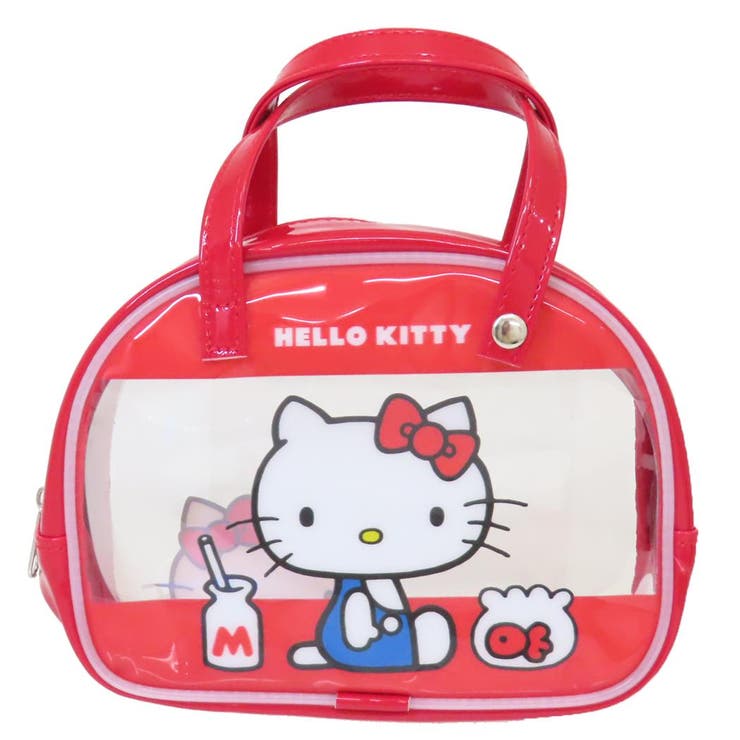 ハローキティ コスメポーチ ボストンバッグ風ポーチ | cinemacollection | 詳細画像1 