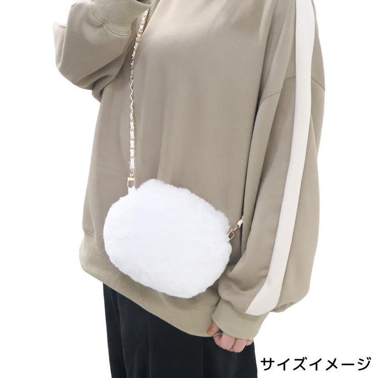 シナモロール 斜め掛けかばん ファーチェーンショルダーバッグ | cinemacollection | 詳細画像5 