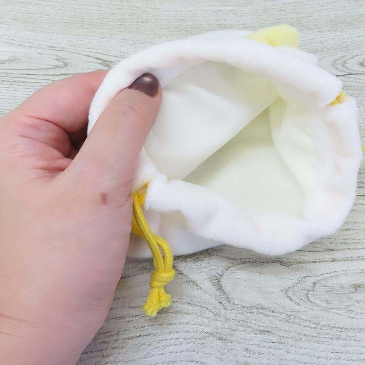 ポムポムプリンxお文具といっしょ 巾着袋 もふもふフェイス巾着 | cinemacollection | 詳細画像3 