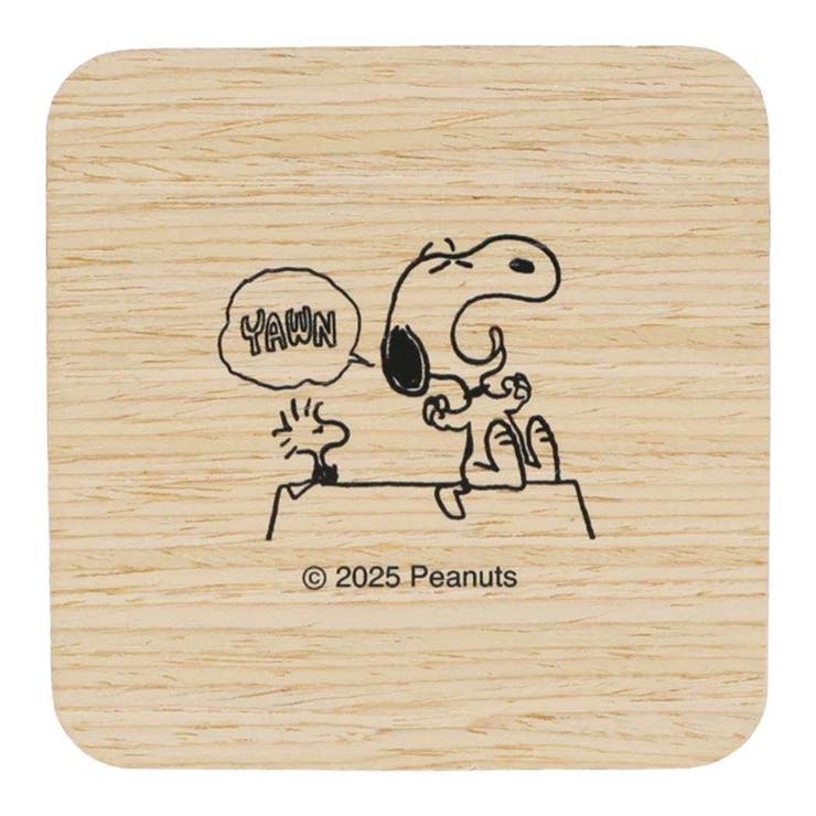 スヌーピー テーブルウェア 木製角コースター | cinemacollection | 詳細画像1 
