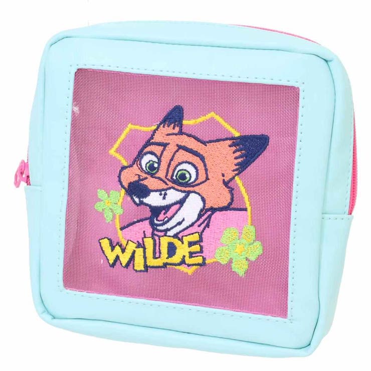 ズートピア2 コスメポーチ 合皮メッシュ刺繍ポーチ | cinemacollection | 詳細画像1 