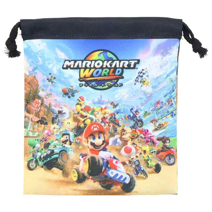 マリオカートワールド 巾着袋 きんちゃくポーチS | cinemacollection | 詳細画像1 