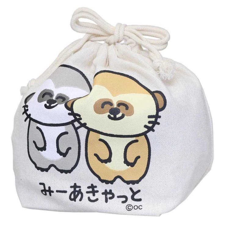 おえかきさん 巾着袋 マチ付ききんちゃくポーチ | cinemacollection | 詳細画像1 