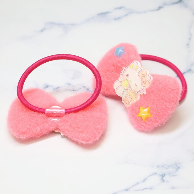 ハローキティ ヘアアクセ おめかしわたあめリボンペアゴム | cinemacollection | 詳細画像2 