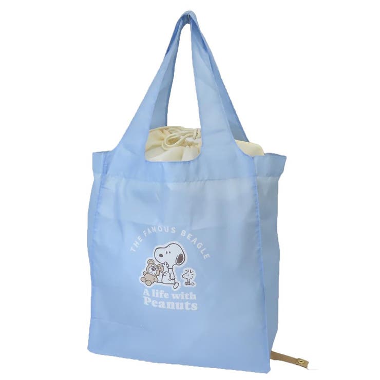 スヌーピー ショッピングバッグ ワイド底板付きエコバッグ | cinemacollection | 詳細画像1 