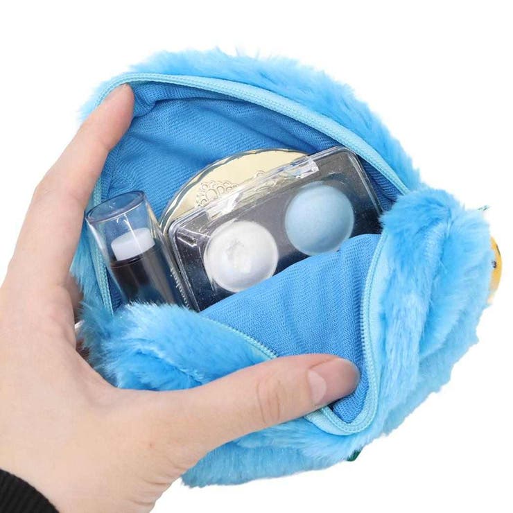 セサミストリート コスメポーチ ぬいぐるみフェイスポーチ | cinemacollection | 詳細画像3 