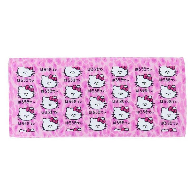 ハローキティ フェイスタオル プリントロングタオル | cinemacollection | 詳細画像1 