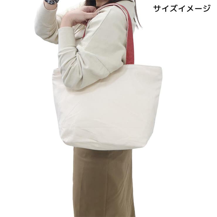 トートバッグ ファスナー付き横型トートバッグ ムギお散歩 | cinemacollection | 詳細画像4 