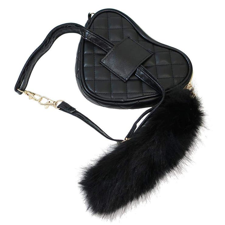 ハローキティ ショルダーバッグ しっぽファーつきハート型ポシェット | cinemacollection | 詳細画像2 