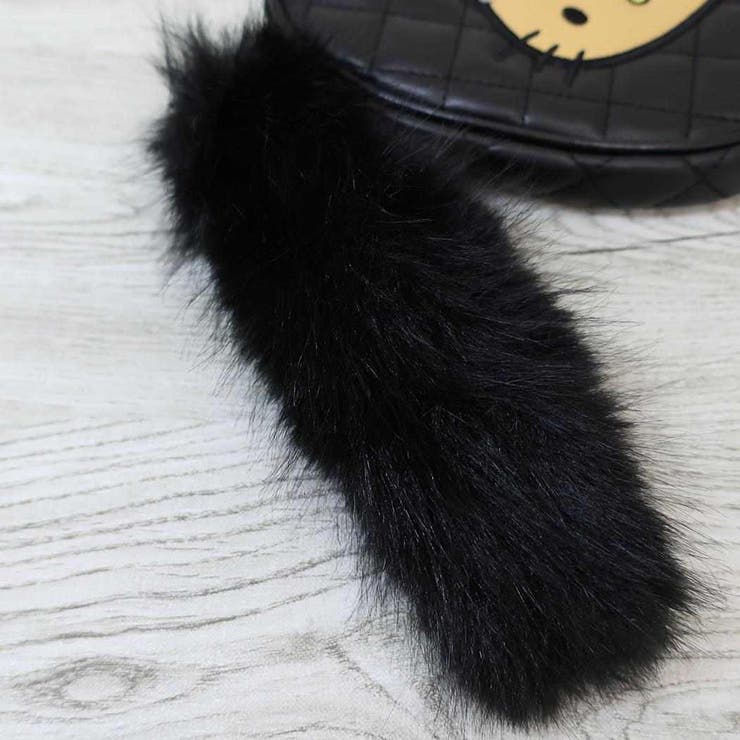 ハローキティ ショルダーバッグ しっぽファーつきハート型ポシェット | cinemacollection | 詳細画像5 