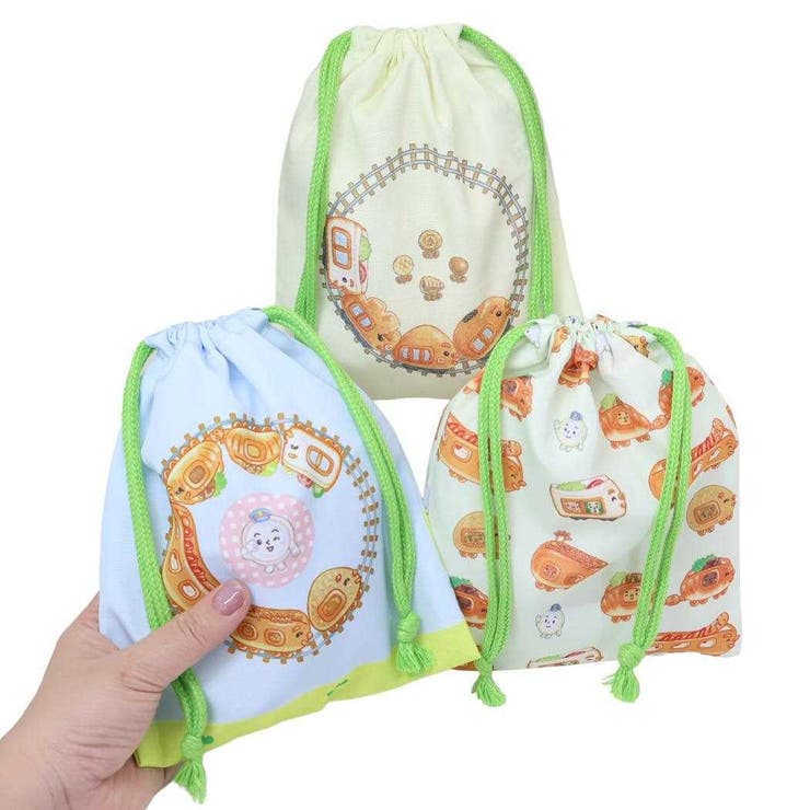 ぱんぱんでんしゃ 巾着袋 きんちゃくポーチS | cinemacollection | 詳細画像2 