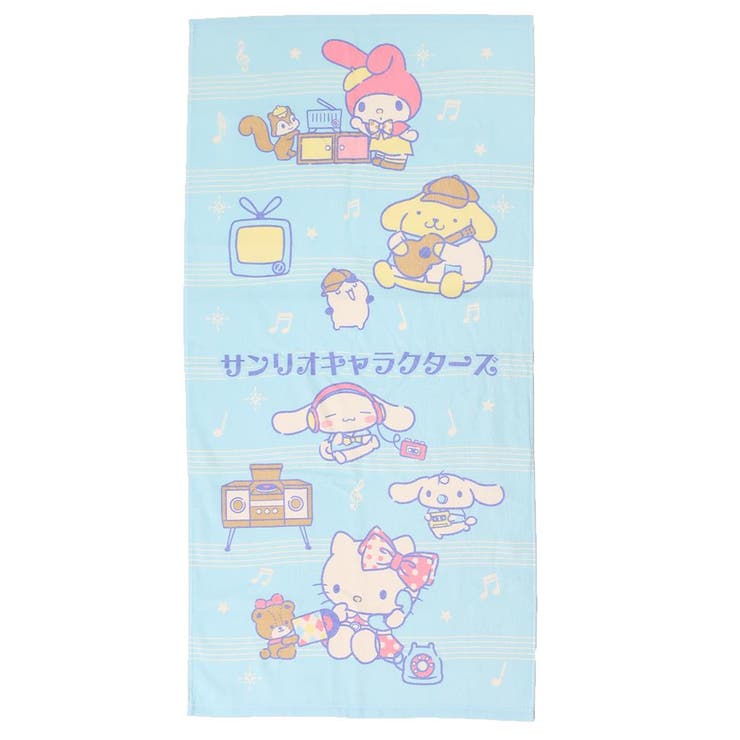 サンリオキャラクターズ バスタオル プリントビッグタオル[品番