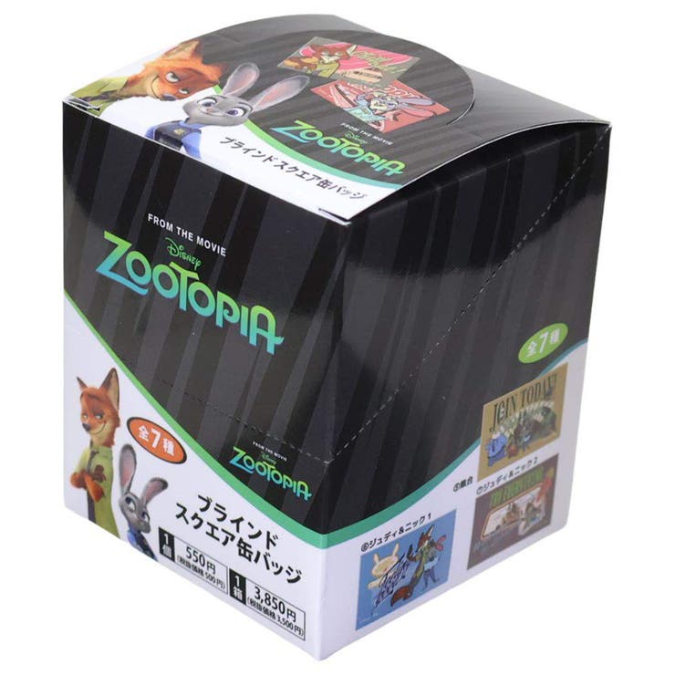 ズートピア 缶バッジ ブラインドスクエアカンバッジ[品番：BREW0209827