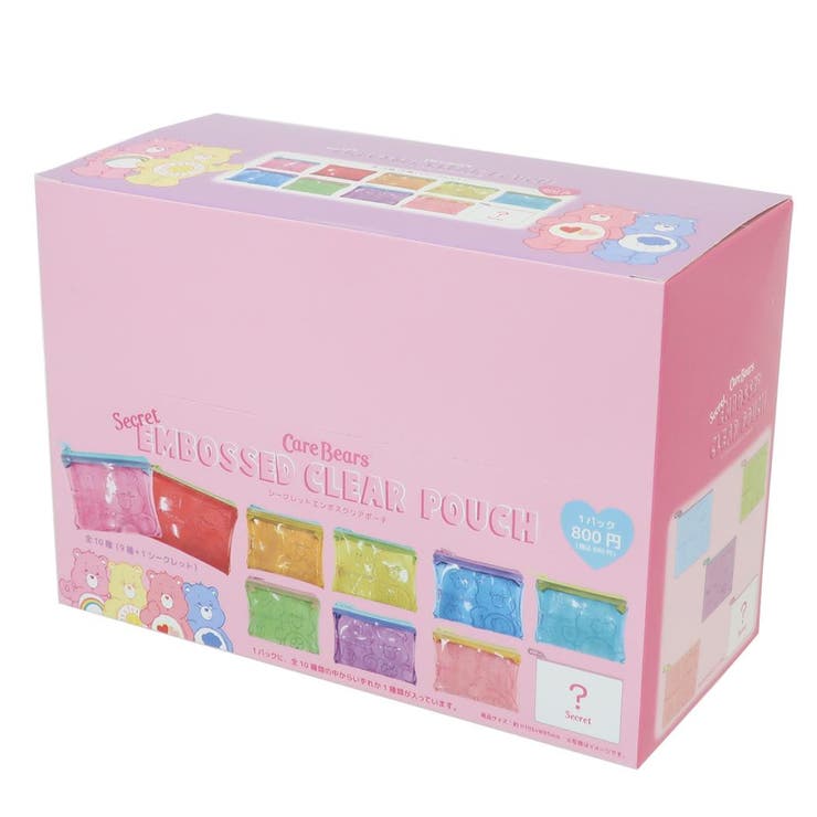 ケアベア ミニポーチ シークレットエンボスクリアポーチ | cinemacollection | 詳細画像1 