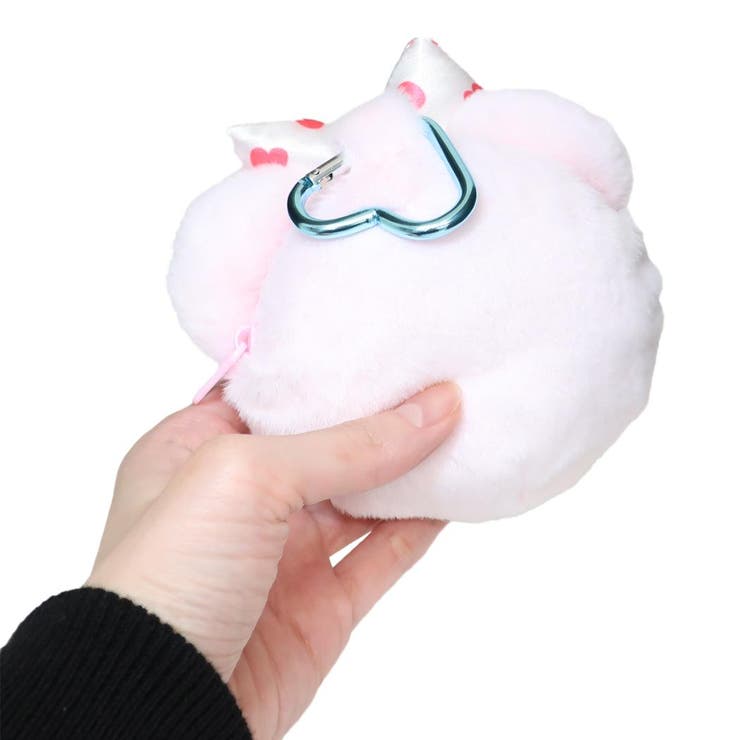 MOMOREI ミニポーチ カラビナ付きぬいぐるみファスナーマスコット | cinemacollection | 詳細画像2 