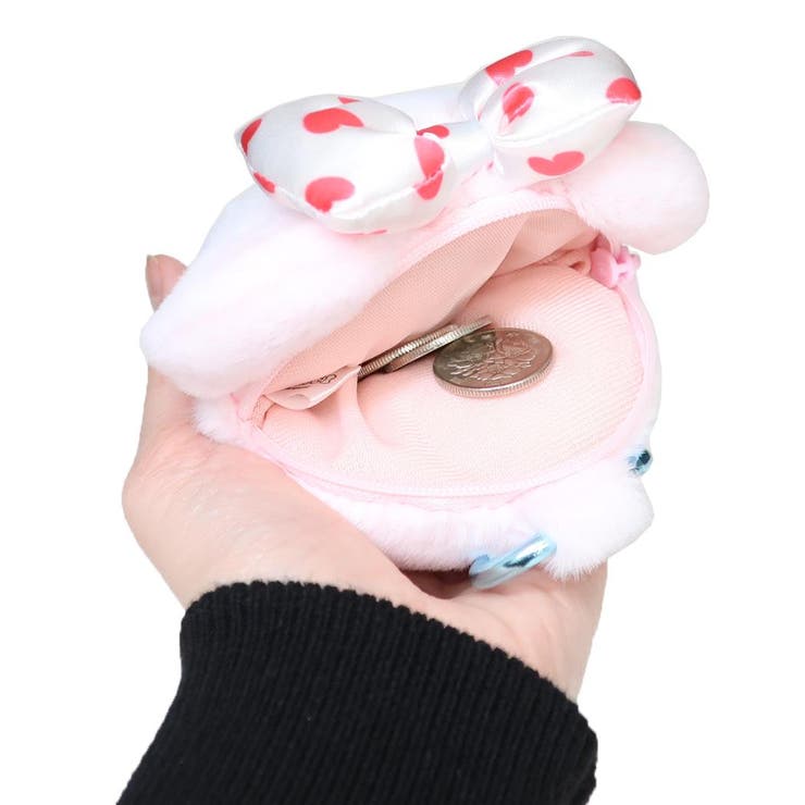 MOMOREI ミニポーチ カラビナ付きぬいぐるみファスナーマスコット | cinemacollection | 詳細画像3 