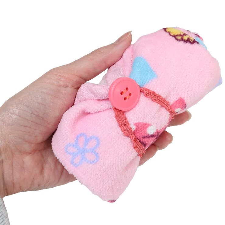 ミニーマウス ゴム＆ボタン付きキッズおてふきタオル おりこうタオル | cinemacollection | 詳細画像4 