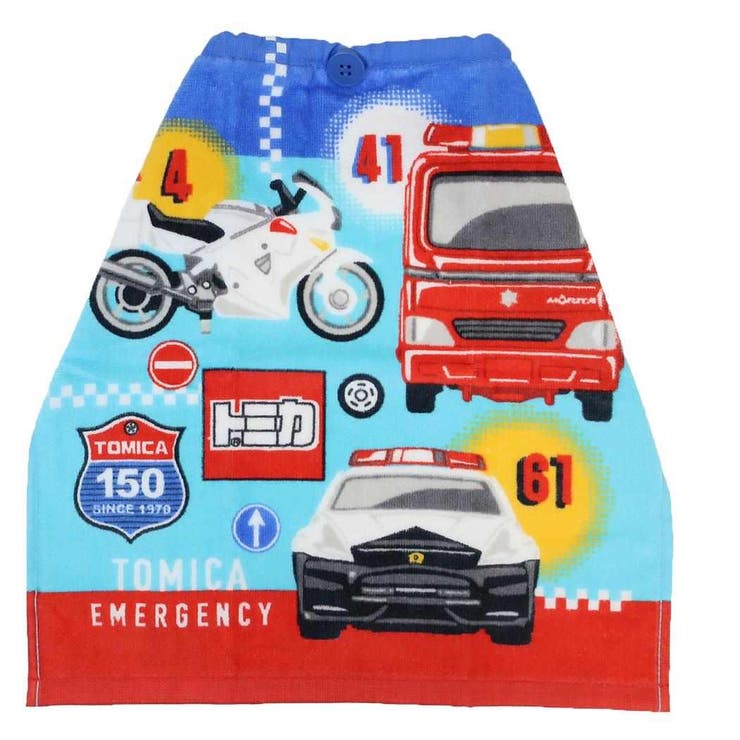 トミカ ゴム＆ボタン付きキッズおてふきタオル おりこうタオル | cinemacollection | 詳細画像1 