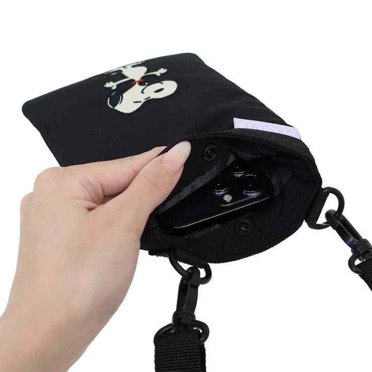 スヌーピー ショルダーバッグ リップストップフラットショルダー | cinemacollection | 詳細画像3 