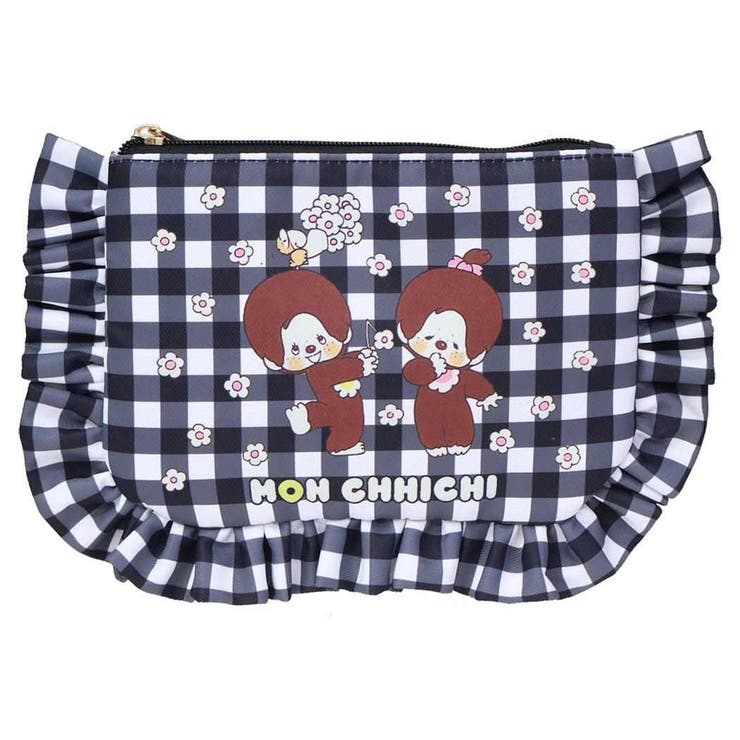 モンチッチ コスメポーチ ギンガムチェックフリルポーチ | cinemacollection | 詳細画像6 