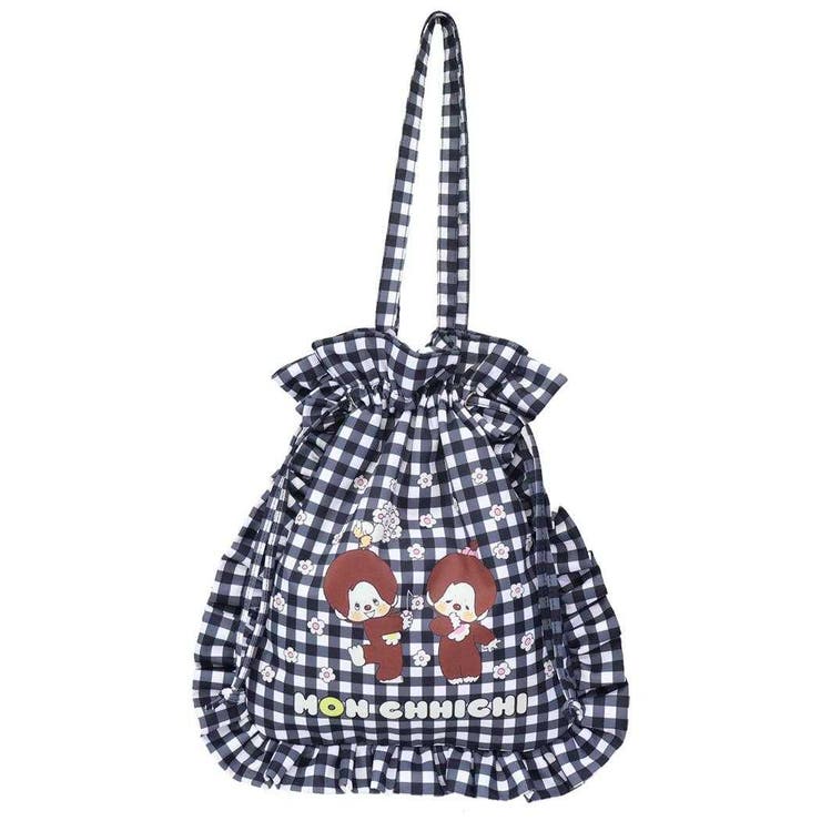 モンチッチ 巾着バッグ ギンガムチェックフリル巾着トートバッグ | cinemacollection | 詳細画像7 
