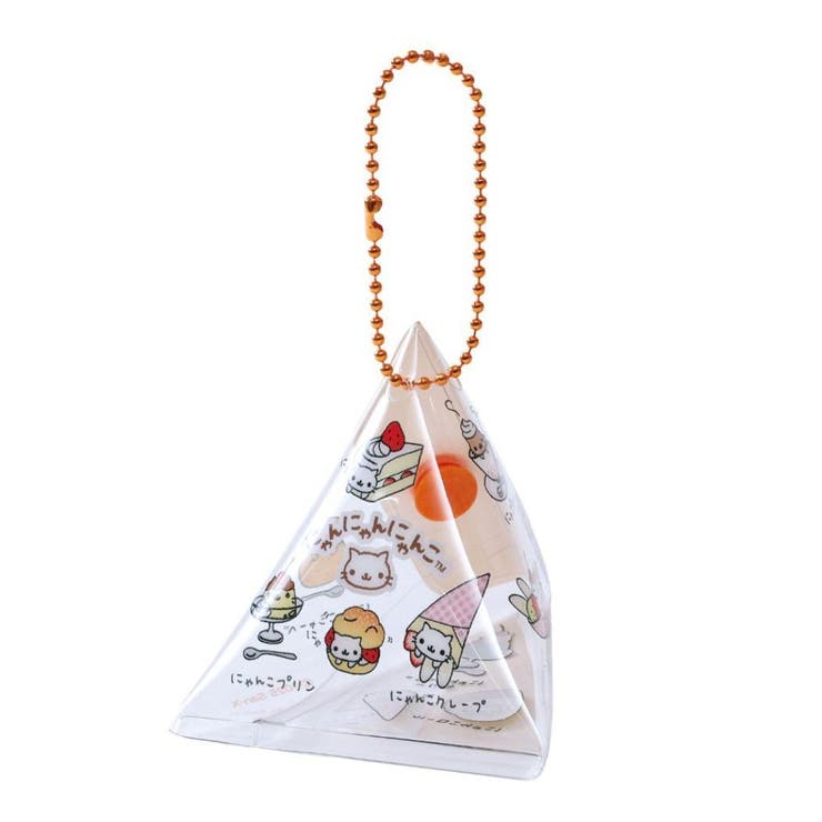 にゃんにゃんにゃんこ ミニポーチ 三角テトラ型ミニポーチ | cinemacollection | 詳細画像1 