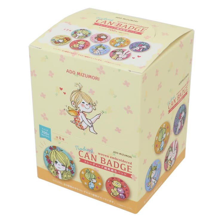 水森亜土 カンバッジ トレーディング織刺繍缶バッジ | cinemacollection | 詳細画像1 