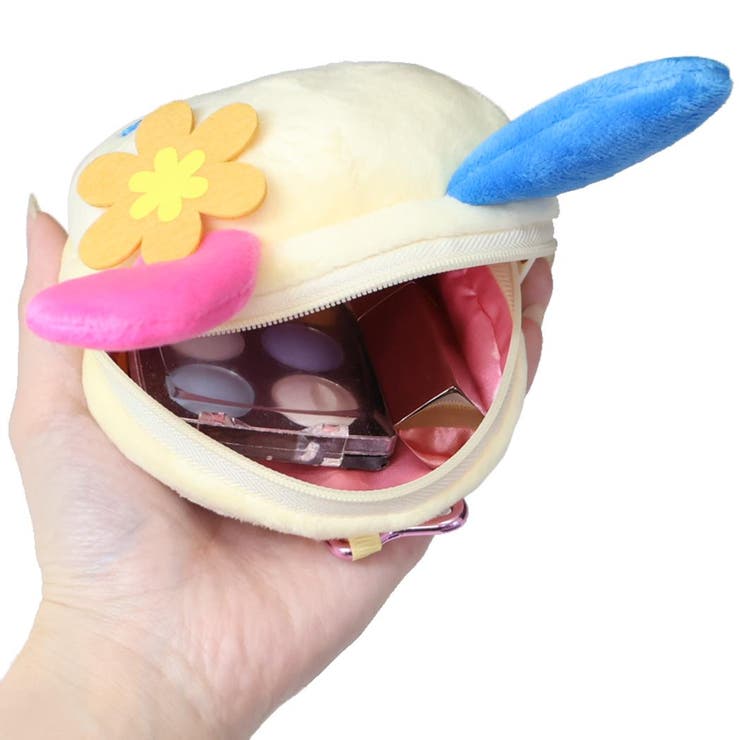 ウサハナ ミニポーチ カラビナ付きフェイスポーチ[品番：BREW0213930