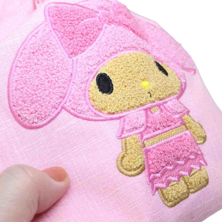 マイメロディ 巾着 サガラ刺繍巾着ポーチ | cinemacollection | 詳細画像4 
