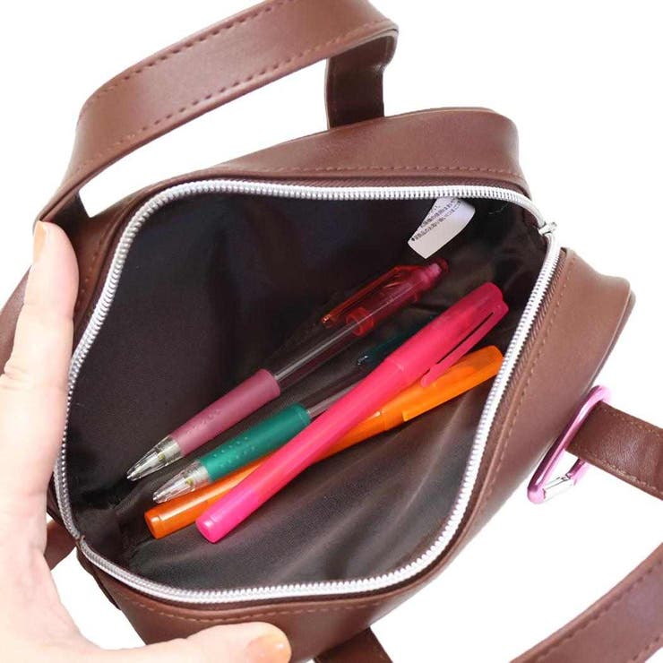 ペンポーチ スクールバッグ風ペンポーチ ブラウン | cinemacollection | 詳細画像3 