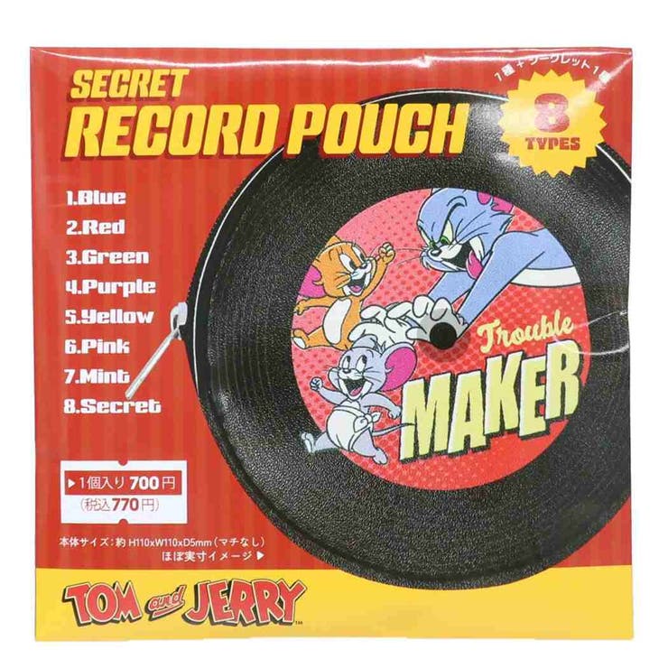 トムとジェリー ミニポーチ シークレットレコードポーチ | cinemacollection | 詳細画像2 
