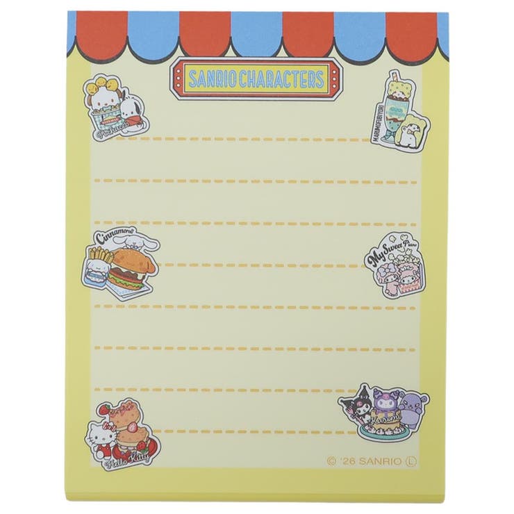 サンリオキャラクターズ メモ帳 ミニメモ | cinemacollection | 詳細画像3 