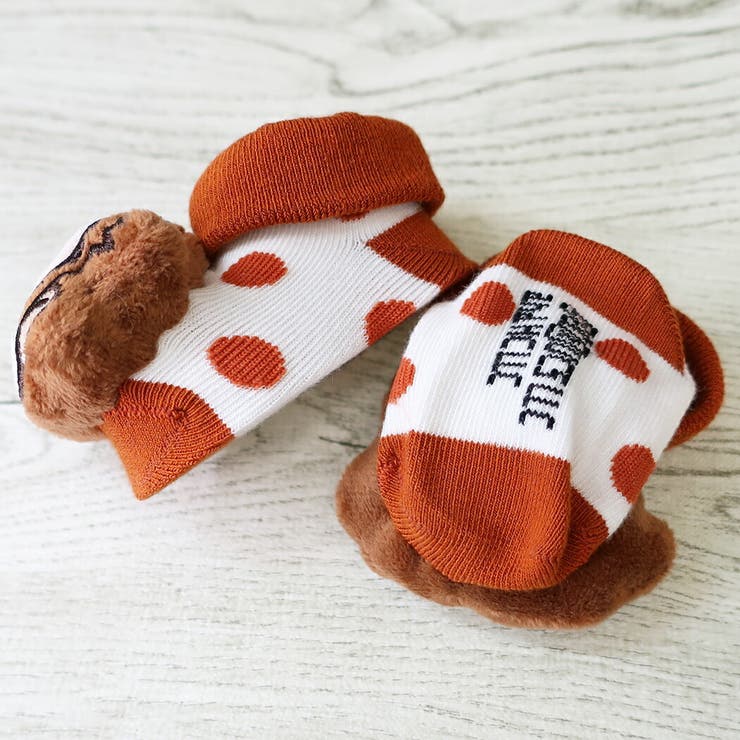 おさるのジョージ ベビーソックス ベビーぬいぐるみ付靴下    ウイックス | cinemacollection | 詳細画像2 