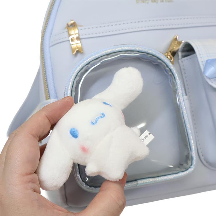 シナモロール リュック 合皮チェック2ポケットぬい付ミニデイパック | cinemacollection | 詳細画像3 