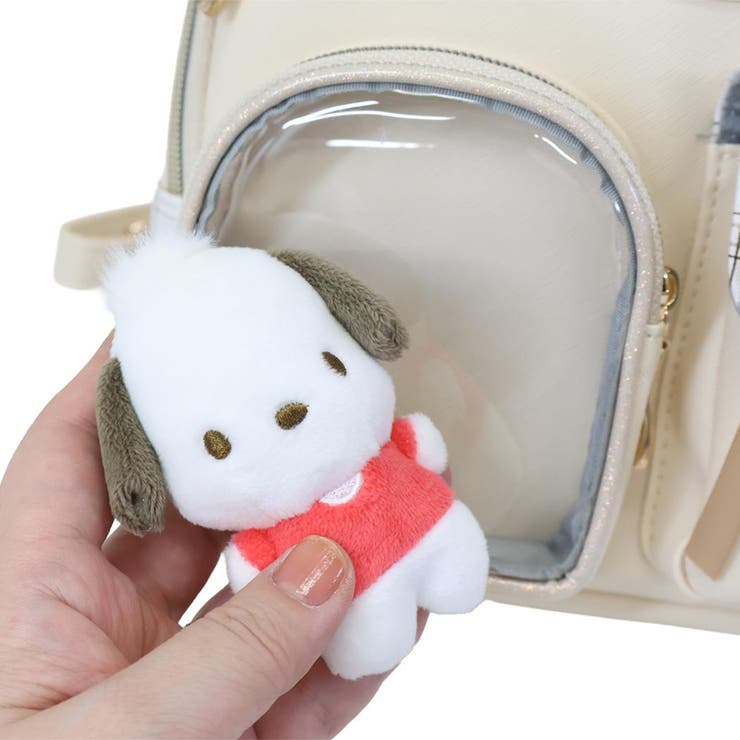 ポチャッコ リュック 合皮チェック2ポケットぬい付ミニデイパック | cinemacollection | 詳細画像3 