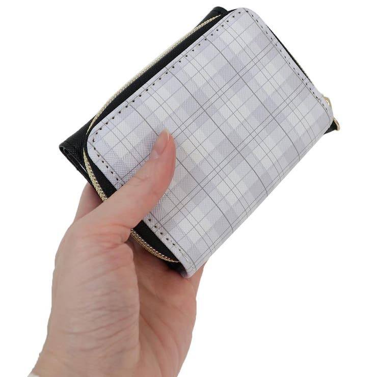 スヌーピー 財布 寝転びプレートミニ財布 チェック ピーナッツ ラビット | cinemacollection | 詳細画像2 