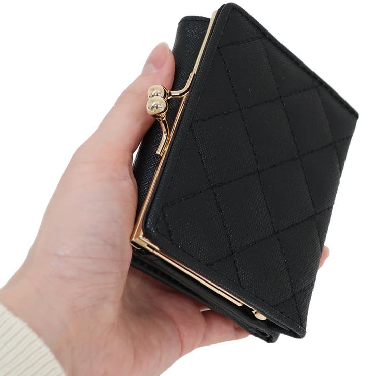 スヌーピー 財布 寝転びプレート口金ミニ財布 ブラック ピーナッツ ラビット | cinemacollection | 詳細画像2 