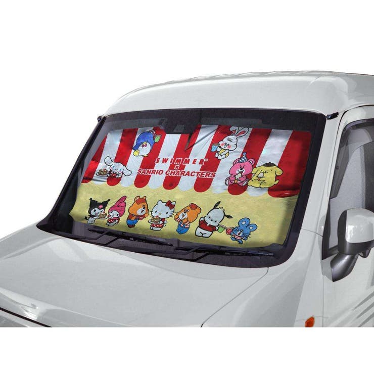 スイマーxサンリオキャラクターズ カー用品 3WAYカーシェード | cinemacollection | 詳細画像2 