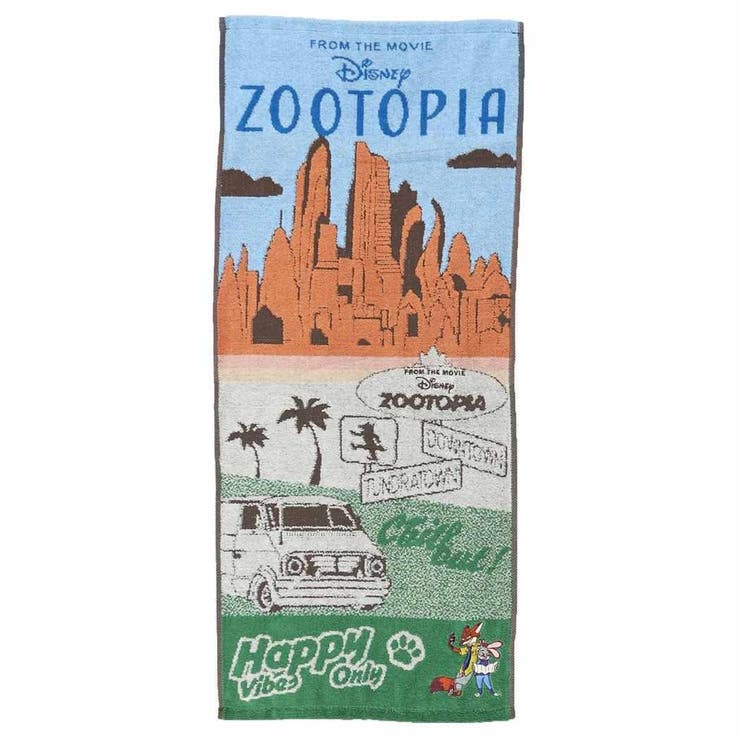ズートピア フェイスタオル ジャガードロングタオル | cinemacollection | 詳細画像1 