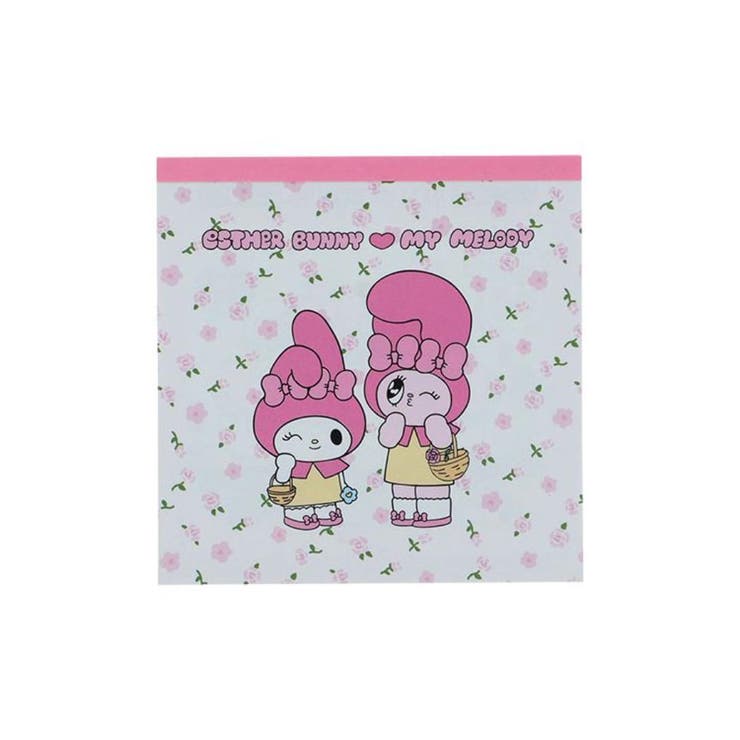 エスターバニーxマイメロディ メモ帳 スクエアメモ | cinemacollection | 詳細画像1 