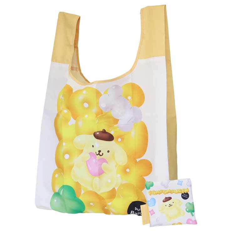 ポムポムプリン エコバッグ ショッピングバッグ ぷっくりバルーン サンリオ  | cinemacollection | 詳細画像1 