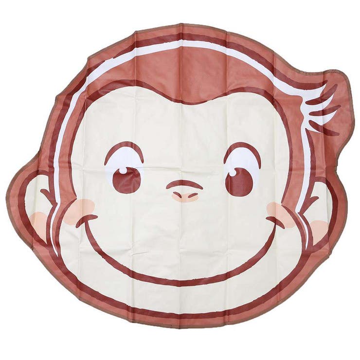 おさるのジョージ ピクニック用品 レジャーシート ダイカットスマイル  | cinemacollection | 詳細画像1 