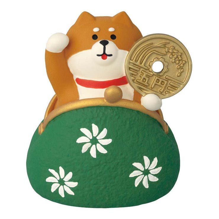 concombre マスコット ひょっこり金運がま口 招きわんこ デコレ | cinemacollection | 詳細画像1 