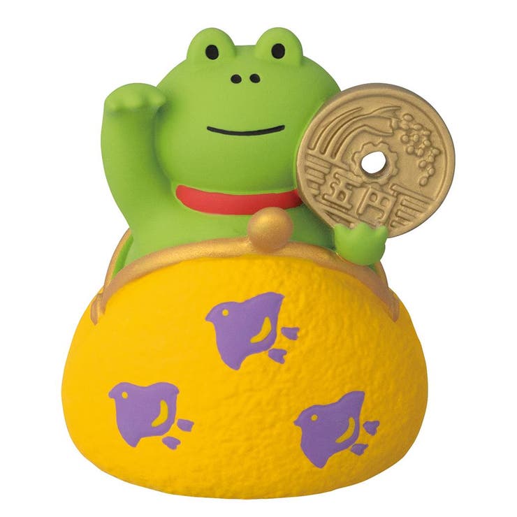 concombre マスコット ひょっこり金運がま口 招きかえる デコレ | cinemacollection | 詳細画像1 