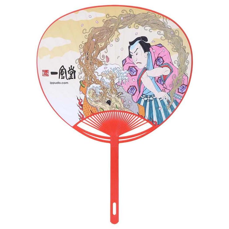 ラーメン 一風堂 団扇 ポリうちわ 赤 エンスカイ | cinemacollection | 詳細画像1 