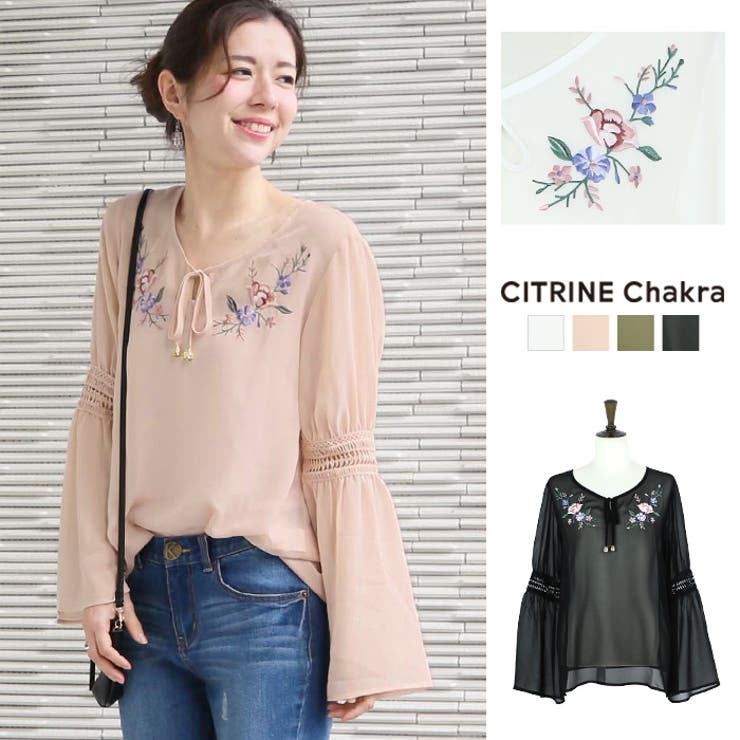 刺繍入りボヘミアン風ブラウス レディース ファッション 春夏 品番 Crcw Citrine Chakra シトリンチャクラ のレディースファッション通販 Shoplist ショップリスト