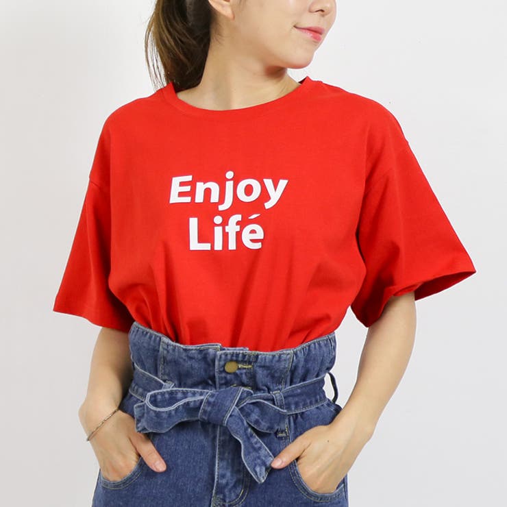 ビッグシルエットTシャツ◇Tシャツ ロゴ 半袖[品番：CRCW0003357